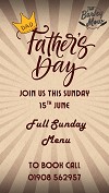 Come and join us for Father's Day